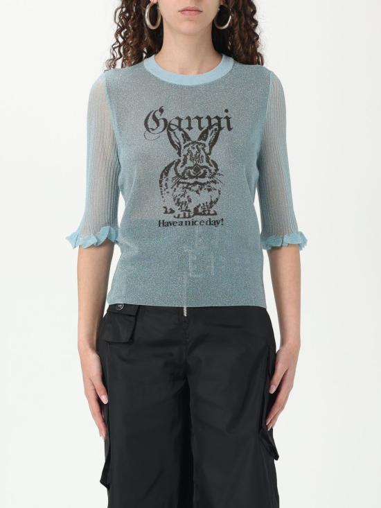 25SS 가니 스웨터 K2501 326 Gnawed Blue