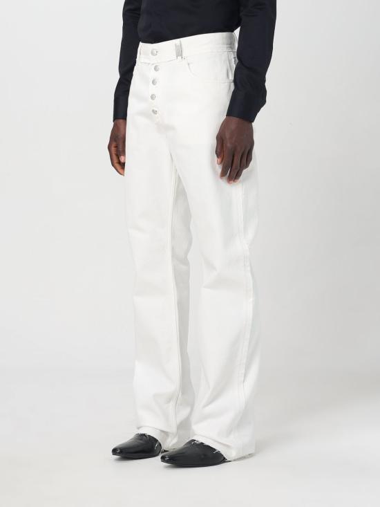 25FW 알렉산더 맥퀸 스트레이트 팬츠 828714QYAAE 9000 White - ALEXANDER MCQUEEN
