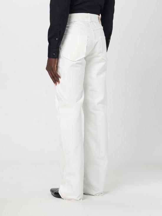 25FW 알렉산더 맥퀸 스트레이트 팬츠 828714QYAAE 9000 White - ALEXANDER MCQUEEN