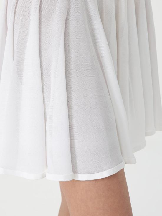 25FW 알라이아 스커트 AA9J2306K053A 000 White - ALAIA