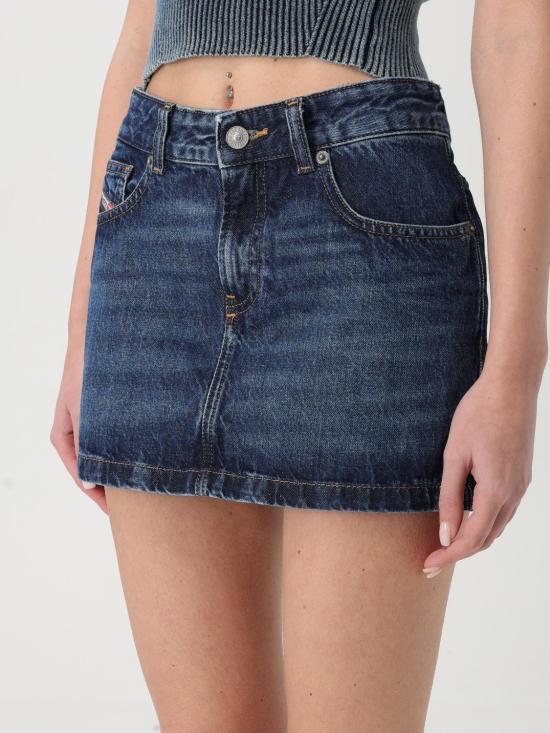 25FW 디젤 숏 스커트 A0493509I27 01 Blue - DIESEL