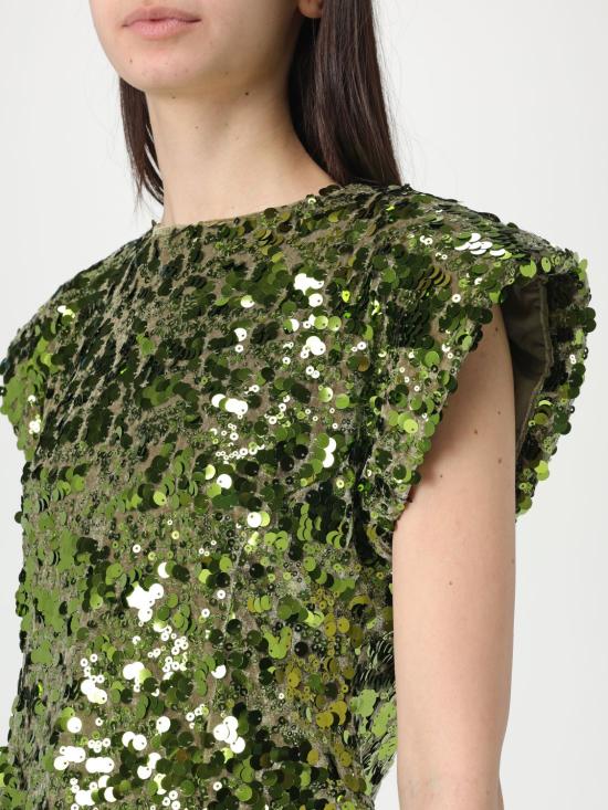 25SS 가니 탑 T4128 272 Green - GANNI