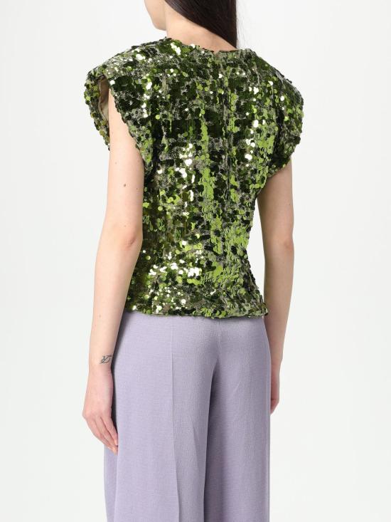 25SS 가니 탑 T4128 272 Green - GANNI