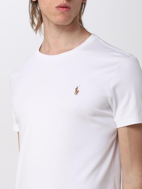 25FW 폴로 랄프로렌 반팔 티셔츠 710740727 002 White - POLO RALPH LAUREN