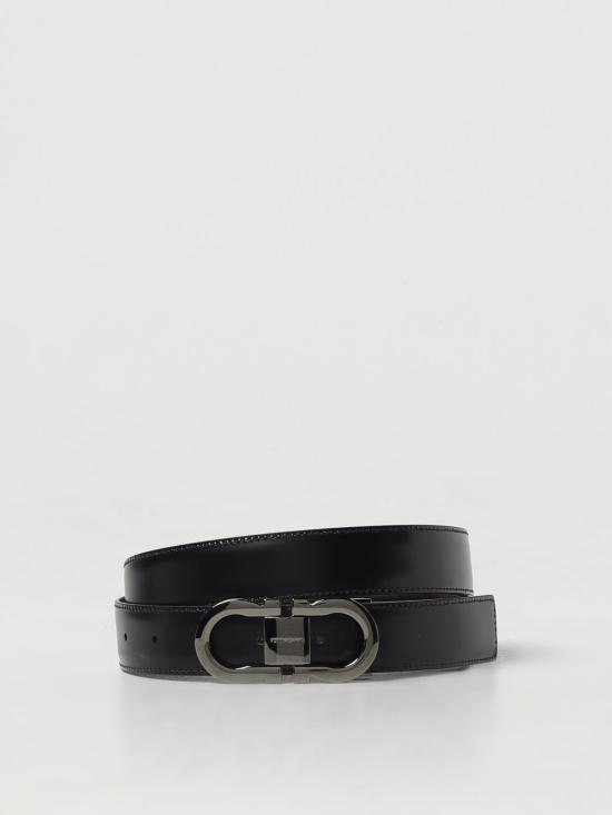 26SS 살바토레 페라가모 가죽 벨트 670326 770943 HICKORY NERO Black - SALVATORE FERRAGAMO