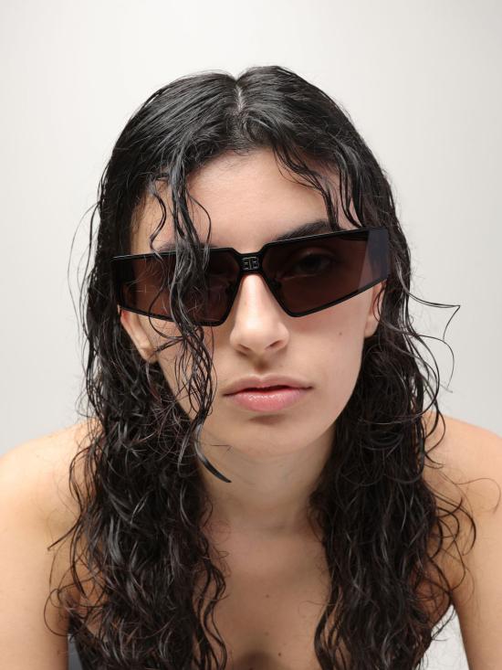 25SS 발렌시아가 선글라스 BB0192S 001 Black - BALENCIAGA