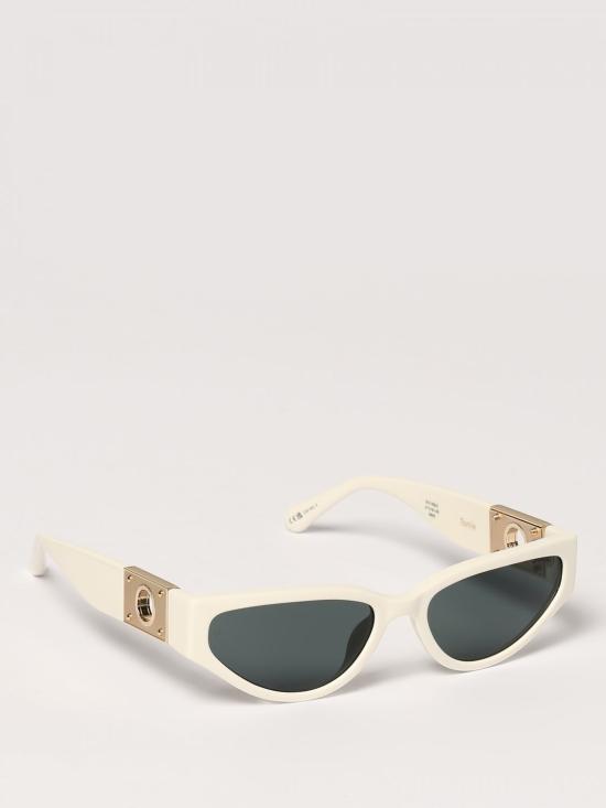 26SS 린다페로우 선글라스 LFL1426C2SUNC2 WHITE YELLOWGOLD MATTYELLOWGOLD DEEPGREEN White