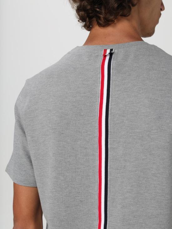 25FW 톰브라운 반팔 티셔츠 MJS056A00050 055 Grey - THOM BROWNE