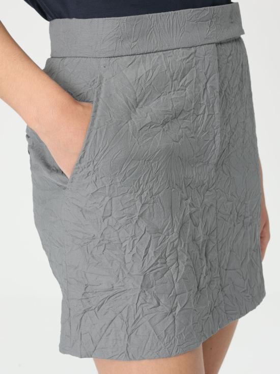 25FW 막스마라 숏 스커트 2511101283600 002 Grey - MAX MARA