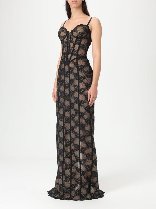 25SS 쥬세페 디 모라비토 롱 원피스 04SSLD13804419 99 Black - GIUSEPPE DI MORABITO