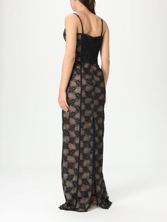 25SS 쥬세페 디 모라비토 롱 원피스 04SSLD13804419 99 Black - GIUSEPPE DI MORABITO