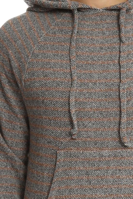  브룸 집업 니트 V/Room 풀오버 후드 숯/브라운 - V::ROOM