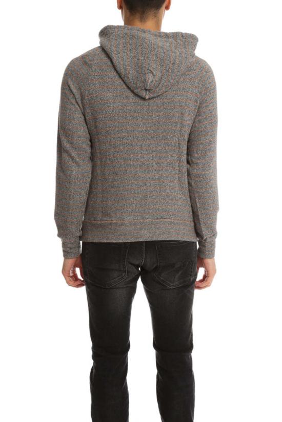  브룸 집업 니트 V/Room 풀오버 후드 숯/브라운 - V::ROOM