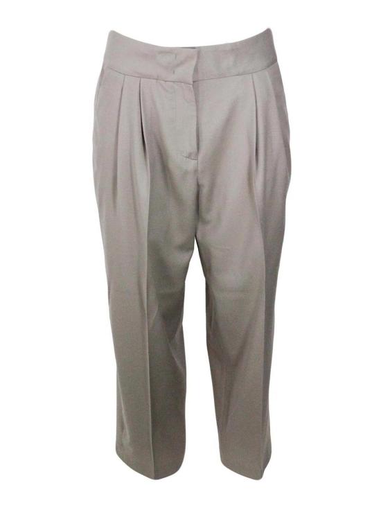  파비아나 필리피 스트레이트 팬츠 PAD223F2580141 Brown