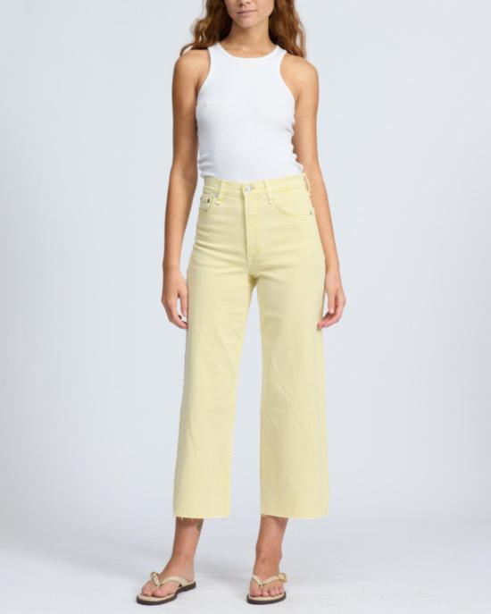  랙앤본 데님 팬츠 래그앤본 앤디 하이라이즈 앵클 와이드 레그 진