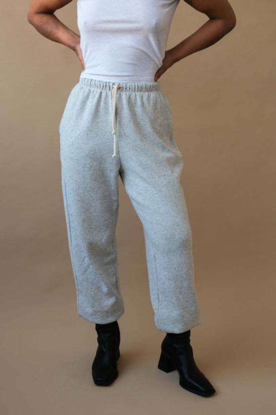  아메리칸 빈티지 트레이닝/조거 팬츠 에보나 조거 라이트 그레이 - AMERICAN VINTAGE