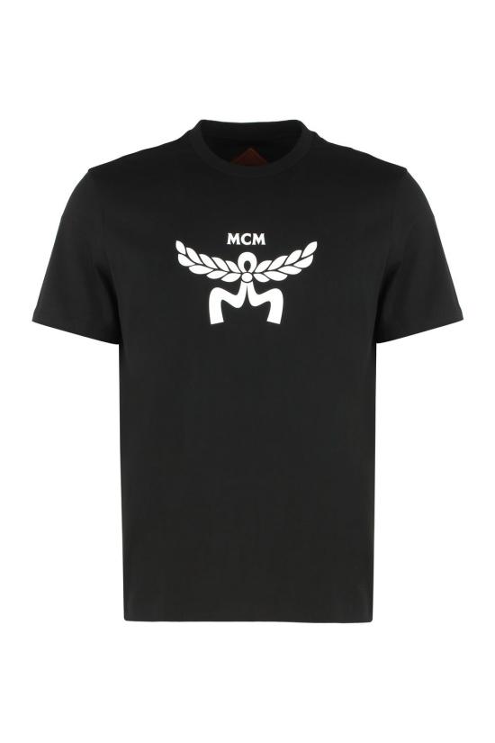 24FW 엠시엠 반팔 티셔츠 MHTFSMM01 BK black