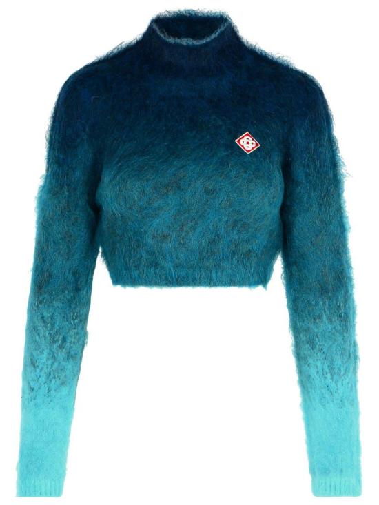 24FW 카사블랑카 터틀넥 WF24 KW 736 01NAVY