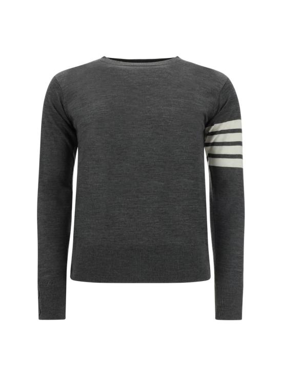 26SS 톰브라운 사선완장 메리노 울 니트 MKA002AY1014 038 GREY