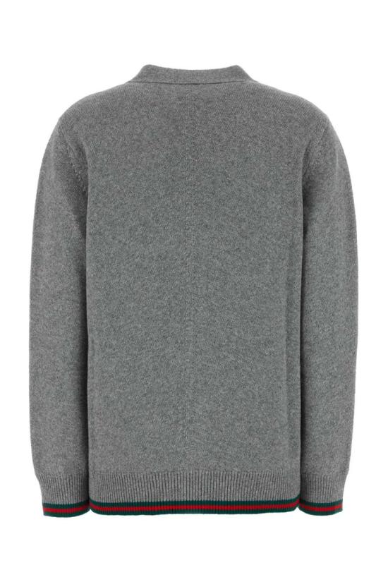 25SS 구찌 가디건 813834XKEJC 1230 GREY - GUCCI