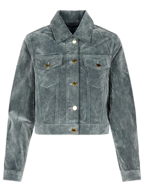 24FW 카사블랑카 자켓 WF24 JK 025 02AQUA BLUE