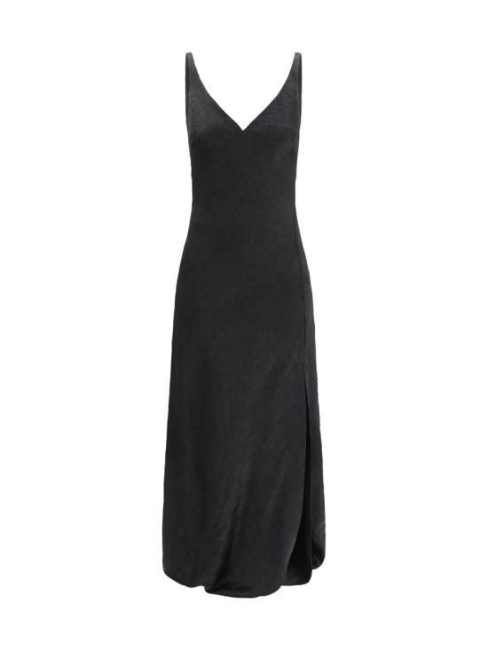 24FW 알렉산더 맥퀸 미디 원피스 807985QEAFP 1000 Black