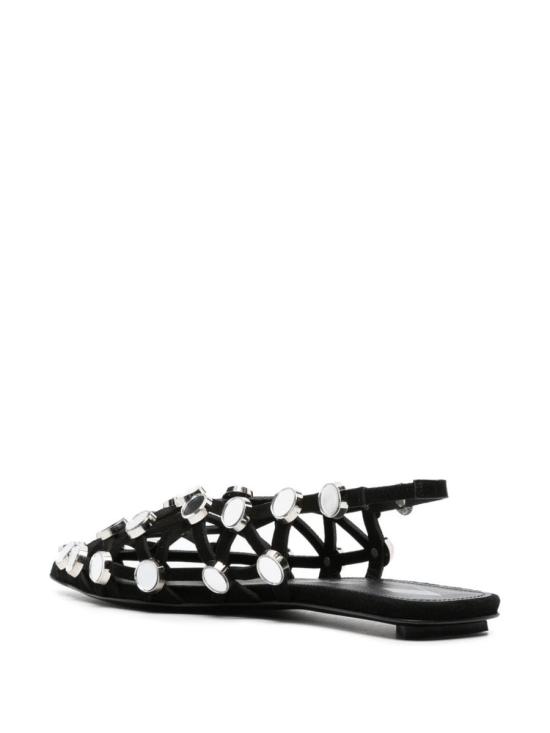 24FW 디 아티코 플랫 슈즈 246WS801L007SR 100 Black - THE ATTICO