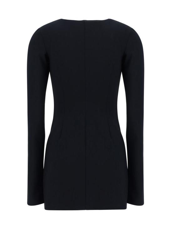 24FW 디 아티코 숏 원피스 248WCA312E100 100 Black - THE ATTICO