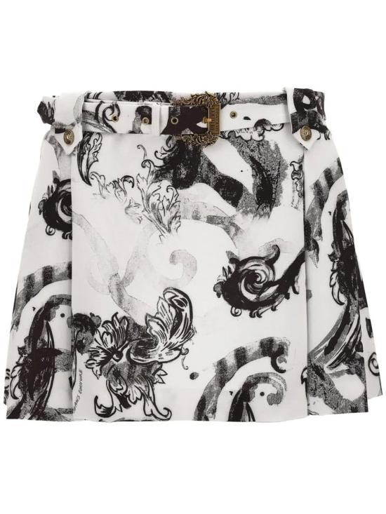  베르사체 숏 스커트 76HAE814 NS403 003 WHITE