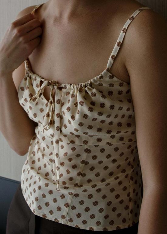  Olga Joan 캐미솔 엠파이어 라인  Gia Bianca