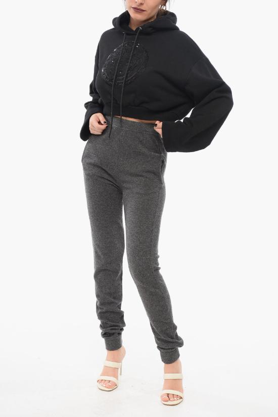  베르사체 후드 티셔츠 1014293 1A10160 1B000 Black - VERSACE