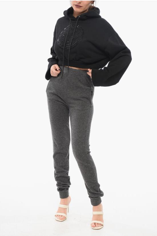  베르사체 후드 티셔츠 1014293 1A10160 1B000 Black - VERSACE