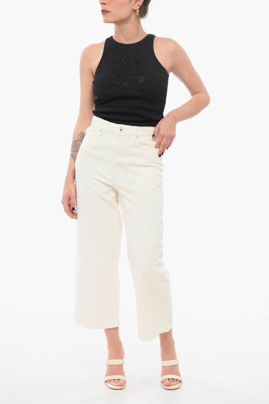  겐조 데님 팬츠 FE52DP223 6W4 WT White - KENZO