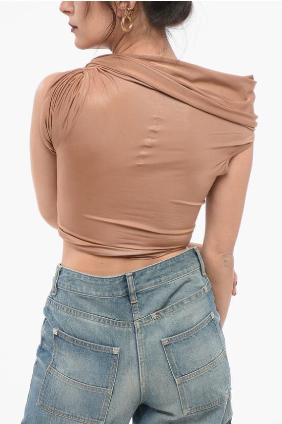  릭 오웬스 민소매 티셔츠 LI01D6110 GVI 124 Brown - RICK OWENS