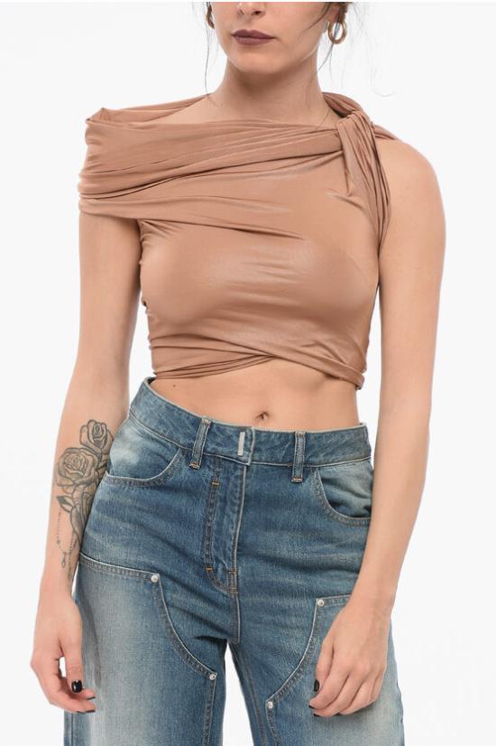  릭 오웬스 민소매 티셔츠 LI01D6110 GVI 124 Brown