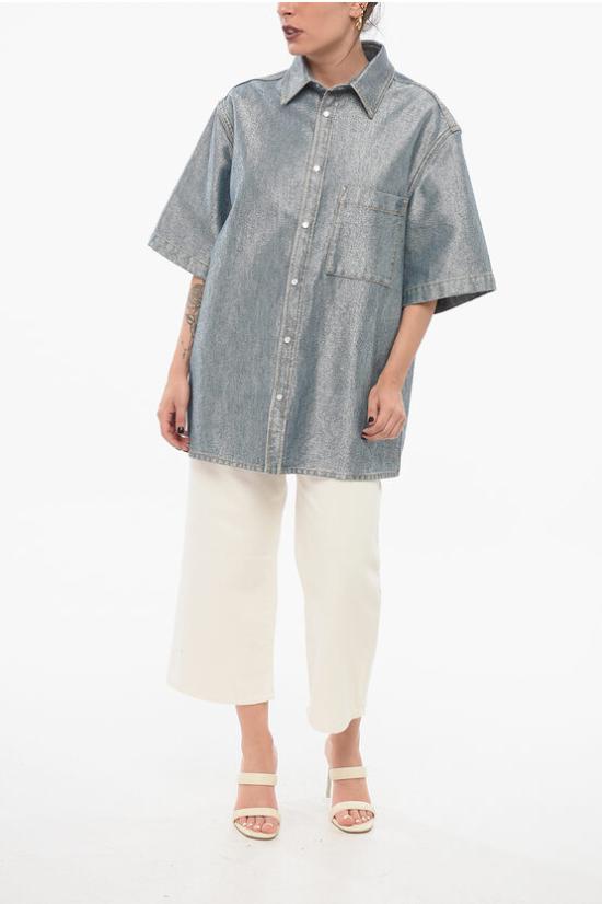  다크파크 데님 셔츠 WSH14DBL06W051 W051 Light blue - DARKPARK