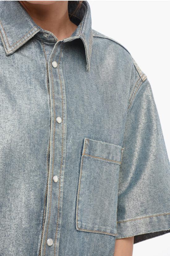  다크파크 데님 셔츠 WSH14DBL06W051 W051 Light blue - DARKPARK