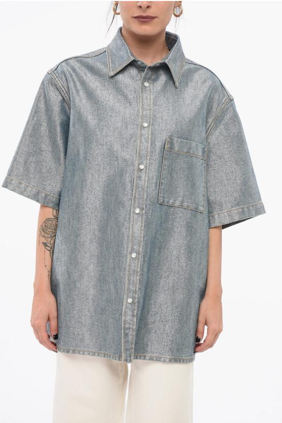  다크파크 데님 셔츠 WSH14DBL06W051 W051 Light blue
