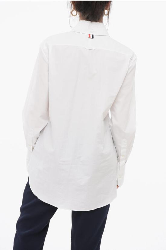  톰브라운 셔츠 FLL169A03113 100 White - THOM BROWNE