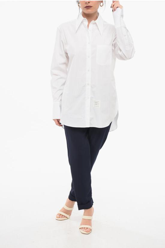  톰브라운 셔츠 FLL169A03113 100 White - THOM BROWNE