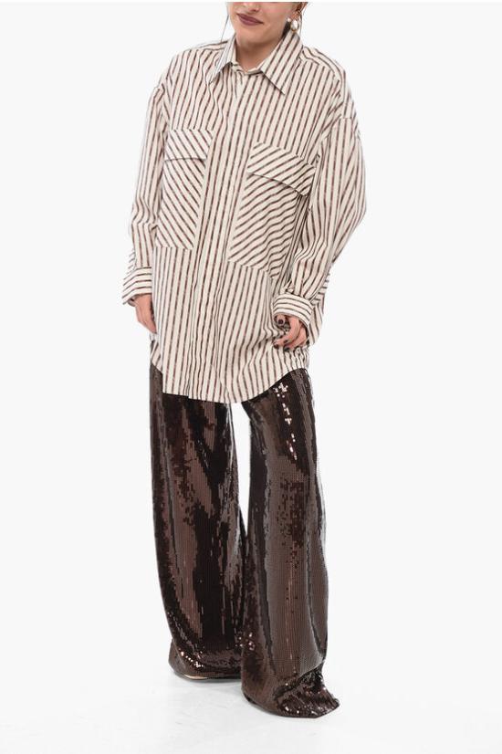  아미리 블라우스 PS24WSL001CO 271 Brown - AMIRI