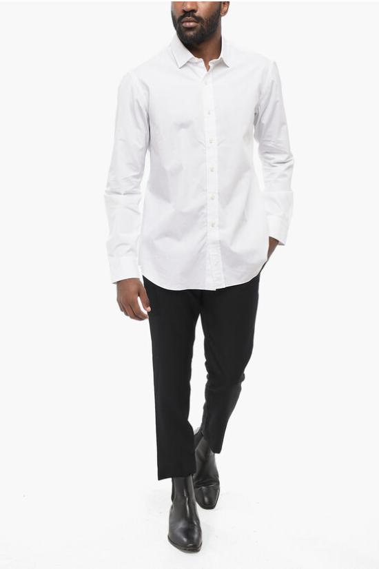  살바토레피콜로 긴팔 셔츠 OR174CO 0 White - SALVATORE PICCOLO