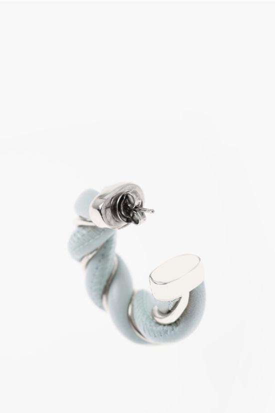  보테가베네타 실버 후프 이어링 628948V507C 3901 Light blue - BOTTEGA VENETA