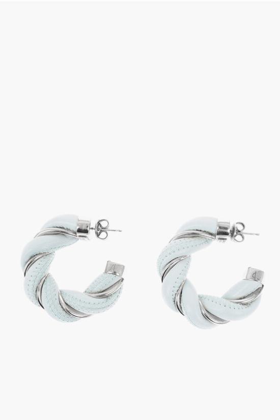  보테가베네타 실버 후프 이어링 628948V507C 3901 Light blue