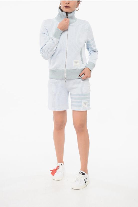  톰브라운 후드 티셔츠 FJT319AJ0142 480 Light blue - THOM BROWNE