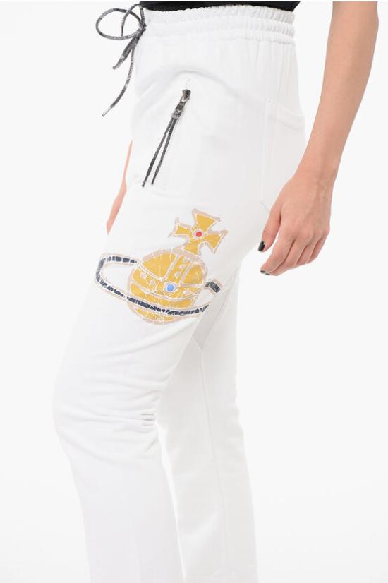  비비안웨스트우드 스트레이트 팬츠 3J01000K J0006 A401 White - VIVIENNE WESTWOOD