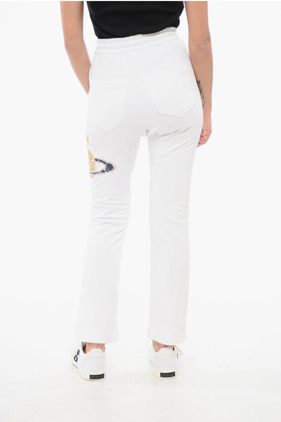  비비안웨스트우드 스트레이트 팬츠 3J01000K J0006 A401 White - VIVIENNE WESTWOOD