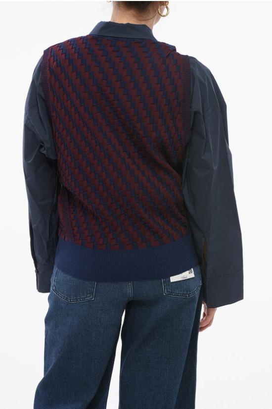  로에베 수트 자켓 S540Y14KF2CO 7554 Burgundy - LOEWE