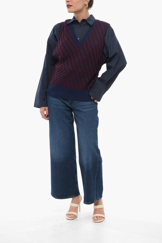  로에베 수트 자켓 S540Y14KF2CO 7554 Burgundy - LOEWE