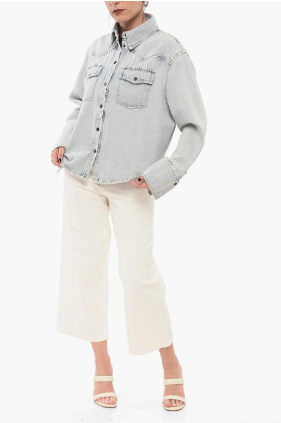  더 마네이 데님 셔츠 ERSKINE BLUE Blue - THE MANNEI